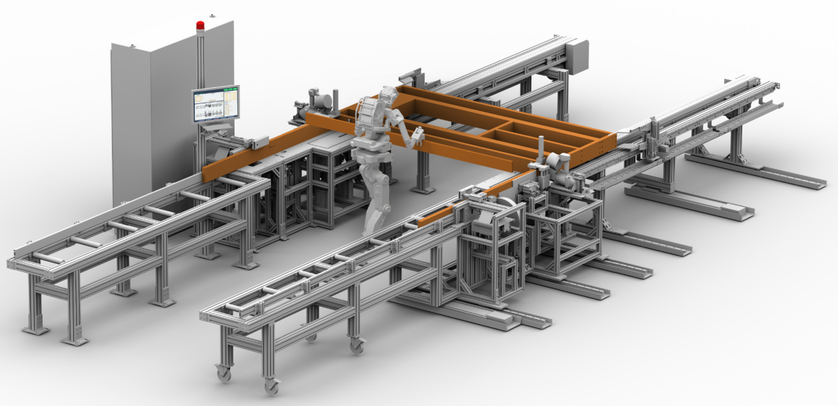 Industrialized building constrution automated framing machine